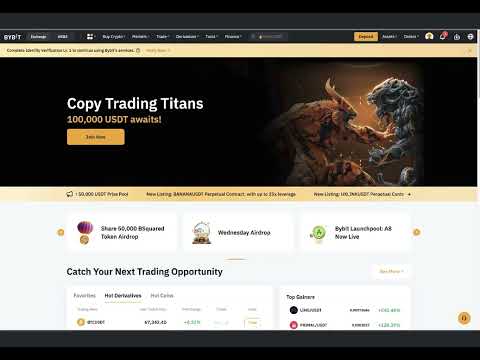Bybit Platform Tutorial with Voiceover